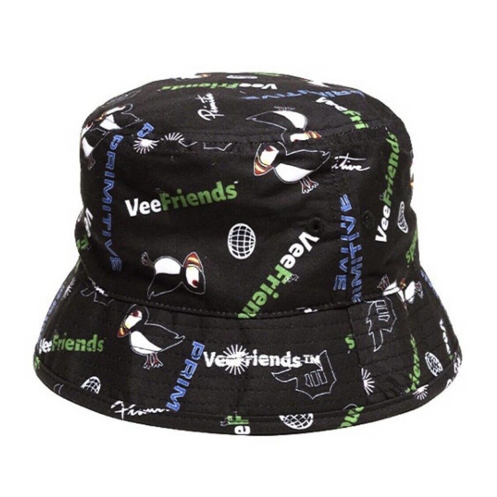 Primitive Skateboarding Men's X VeeFriends Productive Puffin Bucket Hat Cap